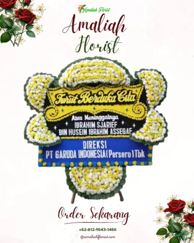 Papan Bunga Duka di Kawan
