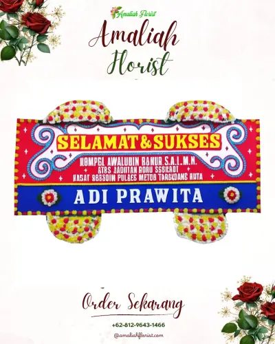Karangan Bunga Ucapan Selamat di Kawan